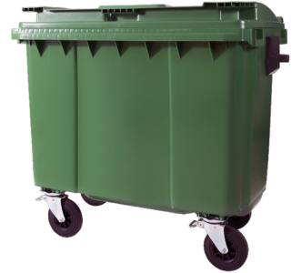 Green Industrial Garbage Dumpster Clipart