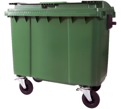 Green Industrial Garbage Dumpster Clipart