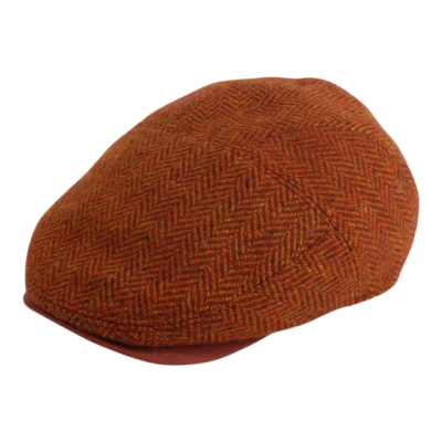Brown Tweed Newsboy Cap PNG Image