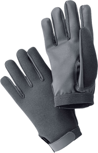 Grey Neoprene Winter Gloves Clipart