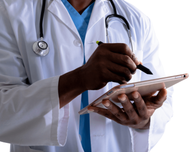 Doctor Using Digital Tablet Free PNG