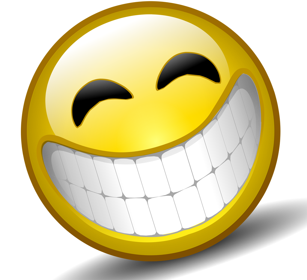 Big Grinning Yellow Smiley Face Emoji Clipart
