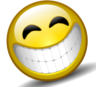 Big Grinning Yellow Smiley Face Emoji Clipart
