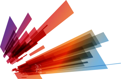 Abstract Colored Lines Geometric Transparent Background