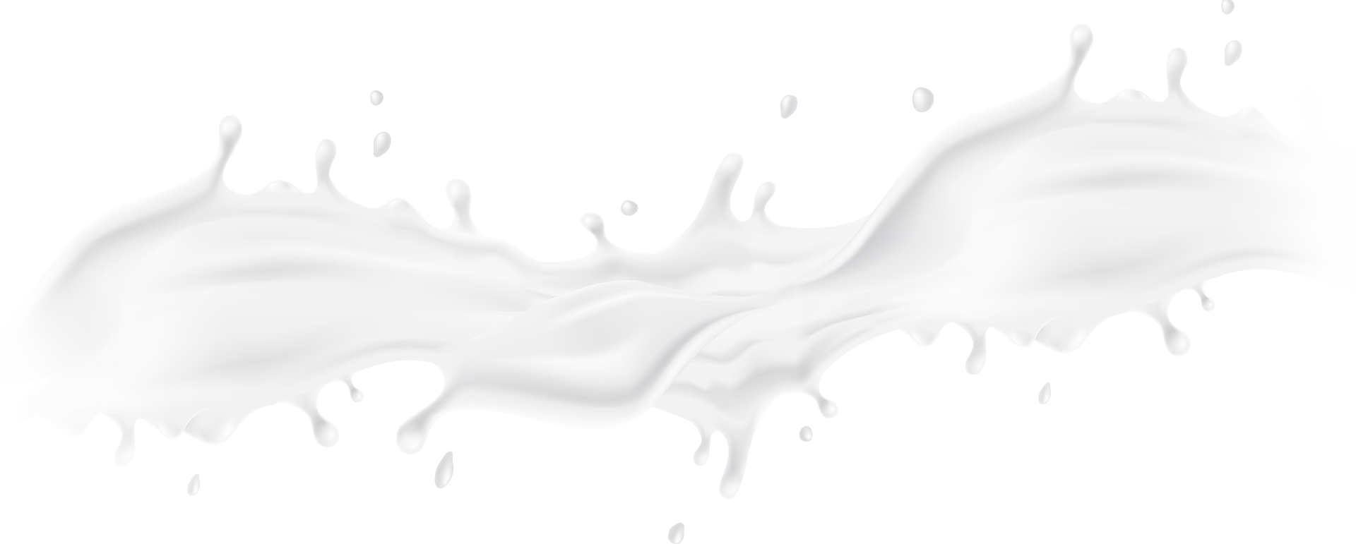White Milk Liquid Splash Clipart