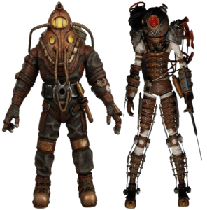Bioshock Big Daddy Figures PNG Image