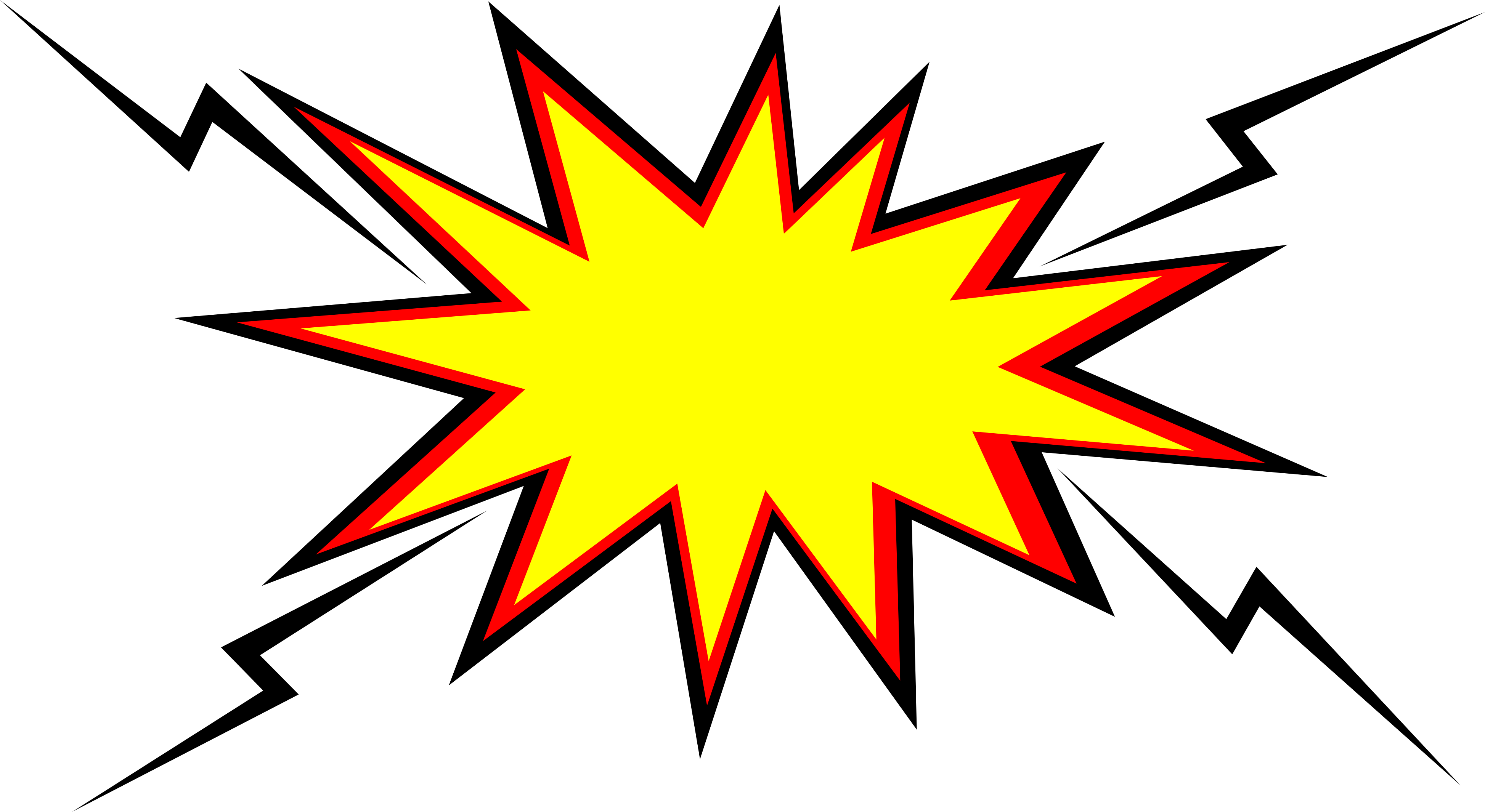 Comic Book Explosion Bubble Clipart