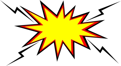 Comic Book Explosion Bubble Clipart