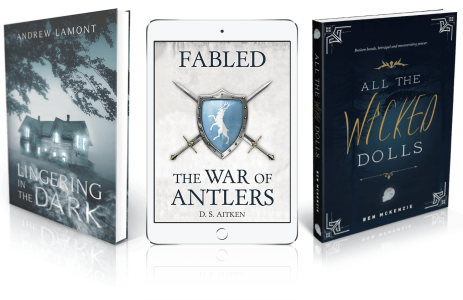 3D Book Covers And Tablet Clipart