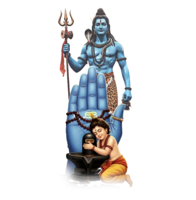 Lord Shiva Blessing Child Free PNG