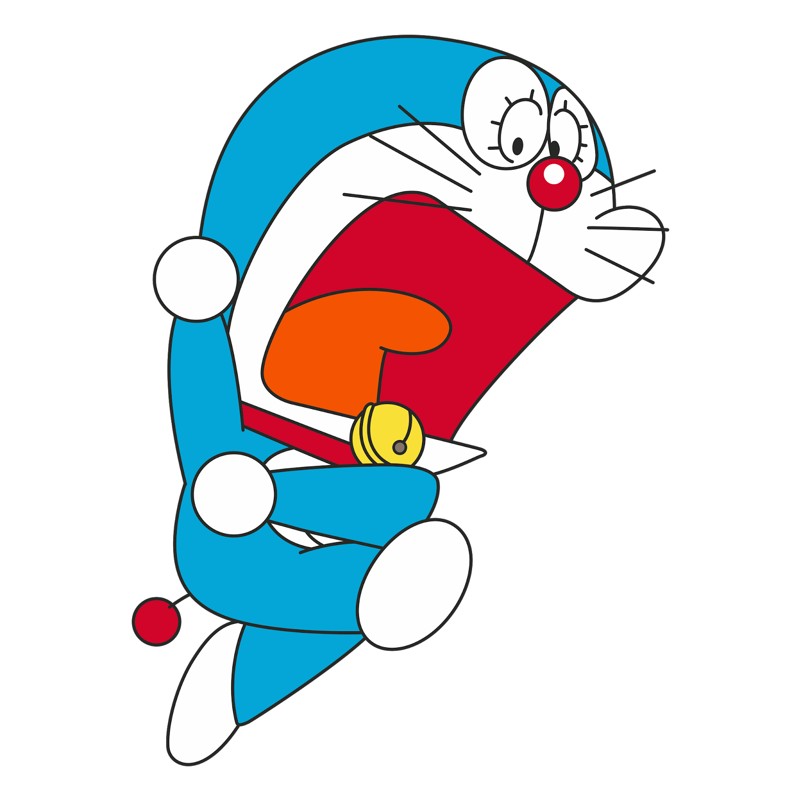 Shocked Doraemon Character Clipart