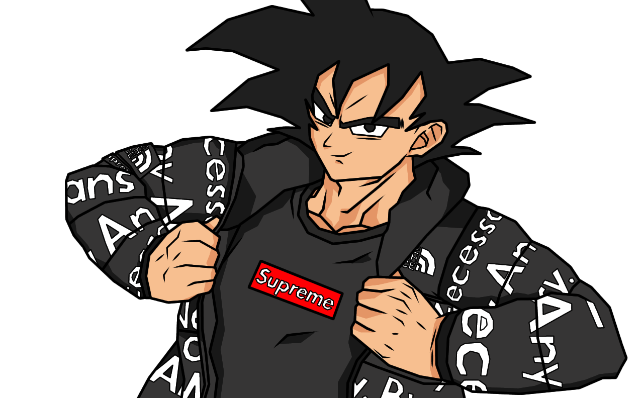 Goku Supreme Drip Transparent Background