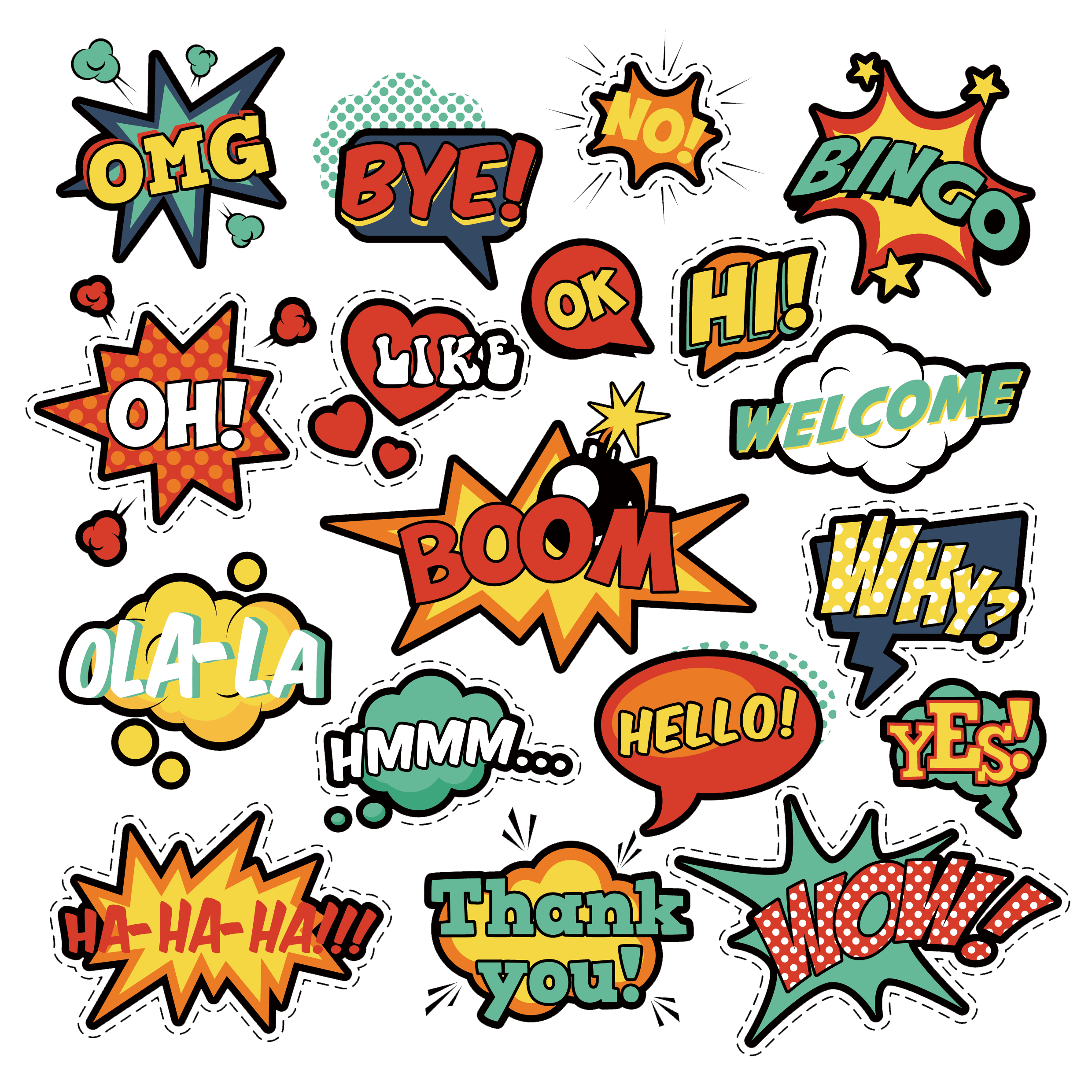 Comic PNG – Fun & Colorful Transparent Images Download 1