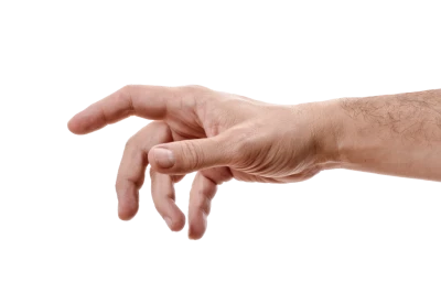 Male Hand Reaching Pointing Gesture Free PNG