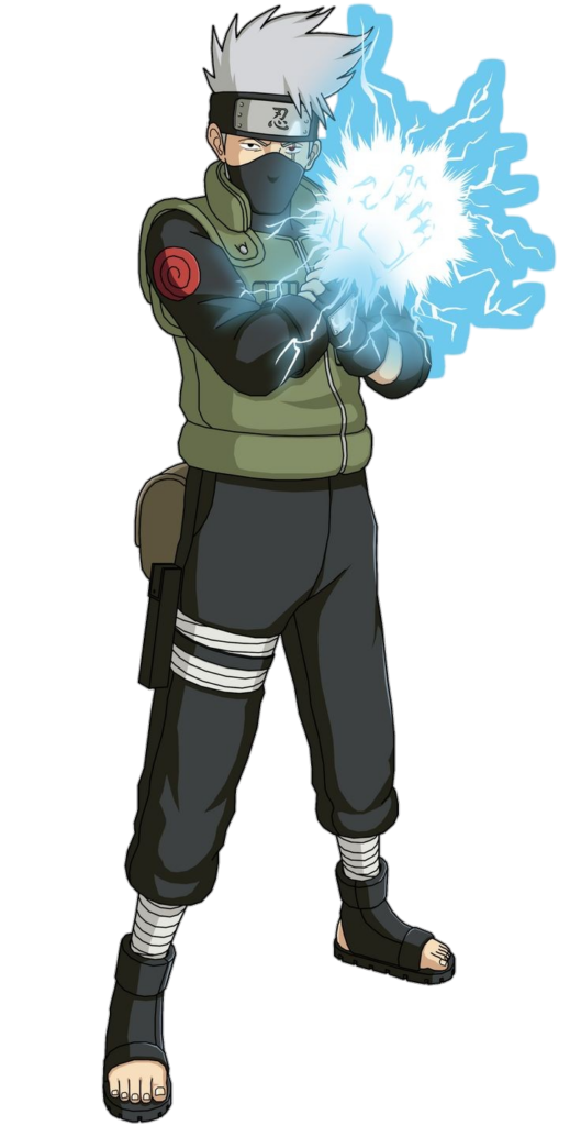 Kakashi Hatake Chidori Anime Character Free PNG
