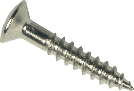 Silver Metal Screw Hardware PNG Image