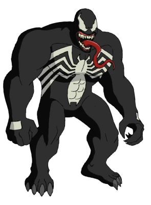 Venom Animated Cartoon Character Free PNG