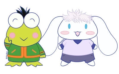 Keroppi And Cinnamoroll Cartoon PNG Image