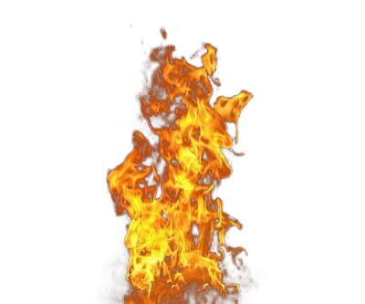 Realistic fire flame element Free PNG