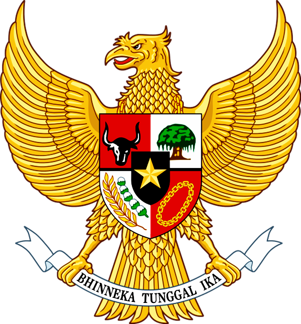 Garuda Pancasila Indonesia emblem Clipart Free
