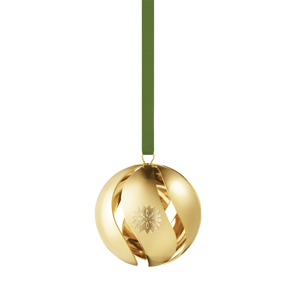 Golden Christmas ornament sphere Clipart Free