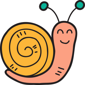 Cute Cartoon Snail Clipart