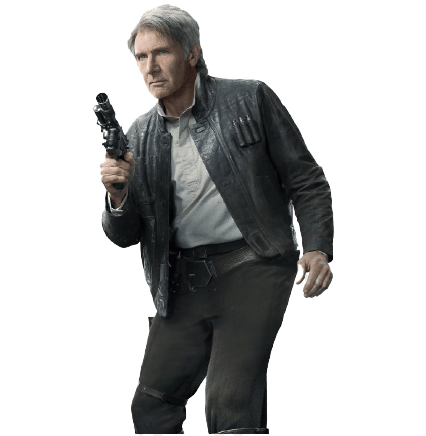 Han Solo Holding Blaster Clipart