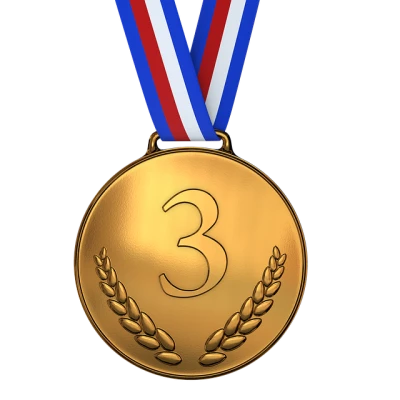 Bronze 3rd Place Medal Free PNG