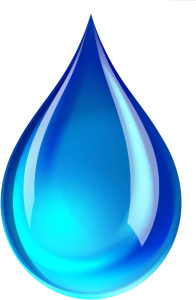 Blue Water Drop Clipart