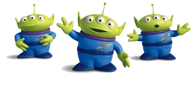 Toy Story Alien Trio Transparent Background