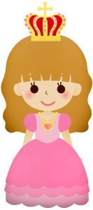 Cute Cartoon Princess Girl Clipart