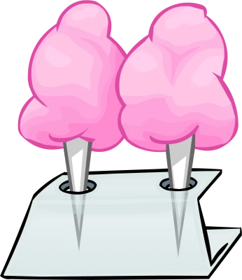 Pink Cotton Candy Free PNG