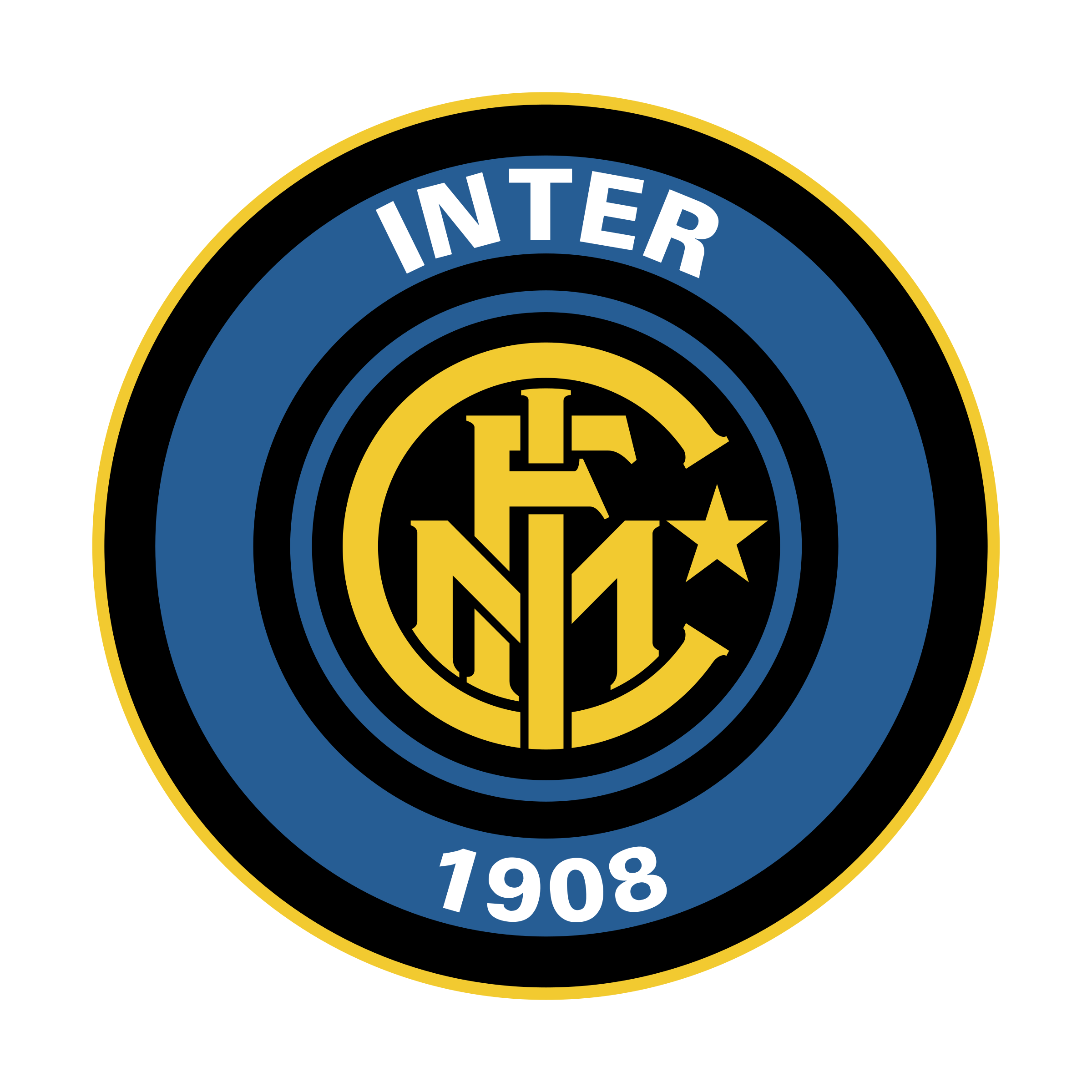 Inter Milan Football Club Logo Clipart