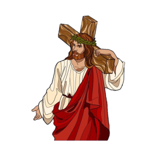 Jesus Christ Carrying The Holy Cross Clipart