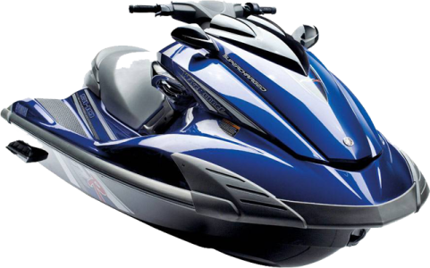 Blue Yamaha WaveRunner Jetski Watercraft Free PNG