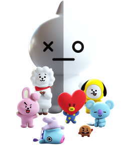 Cute BT21 BTS Cartoon Characters Mascot Clipart