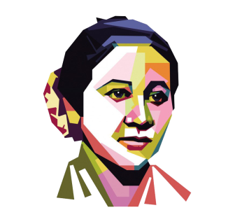 Megawati WPAP Colorful Pop Art Portrait Transparent Background