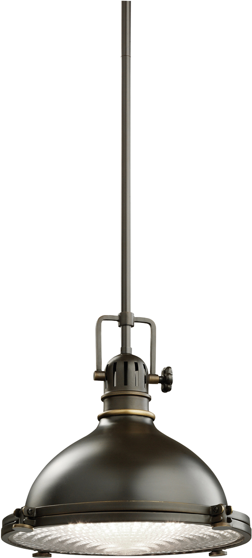Industrial Bronze Pendant Ceiling Light Fixture Clipart