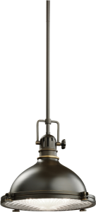 Industrial Bronze Pendant Ceiling Light Fixture Clipart