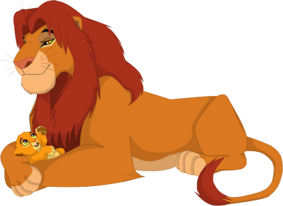 Mufasa And Young Simba The Lion King Transparent Background