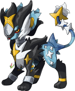 Custom Mega Luxray Pokemon Anime Fan Art PNG Image