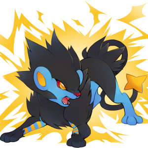 Luxray Electric Attack Pokemon Dynamic Action Art Clipart