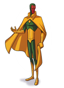 Vision Marvel Comic Superhero Character Illustration Free PNG