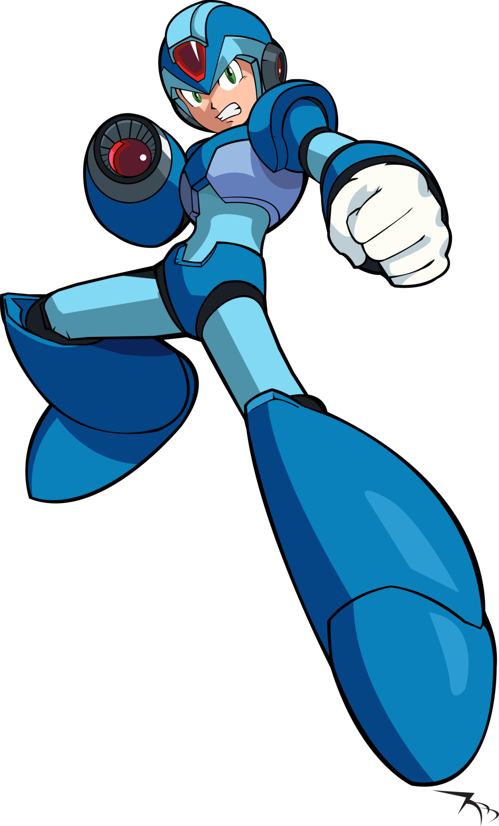 Mega Man X Capcom Video Game Hero Character PNG Image