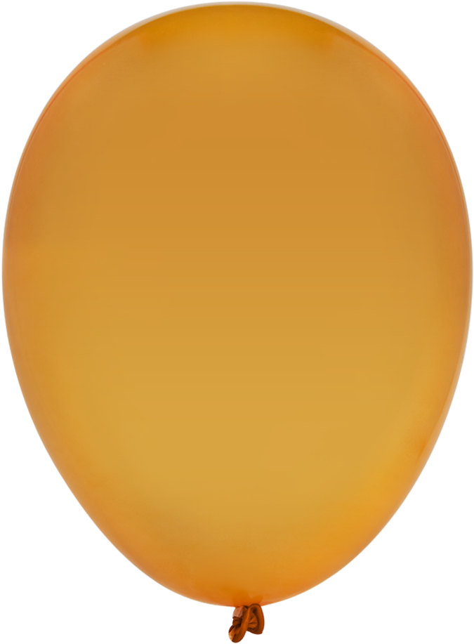 Glossy Orange Party Balloon Clipart