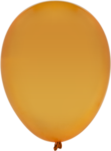 Glossy Orange Party Balloon Clipart