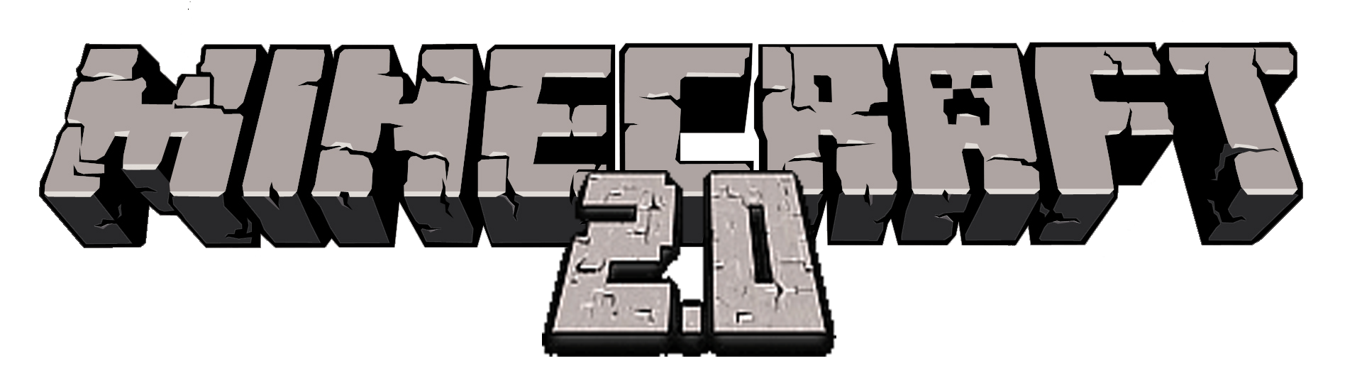 Minecraft 2.0 Text Logo Clipart
