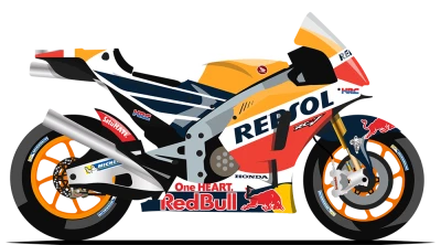 Honda Repsol MotoGP Racing Bike PNG Image