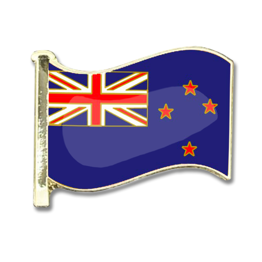 New Zealand Flag Pin Badge Clipart