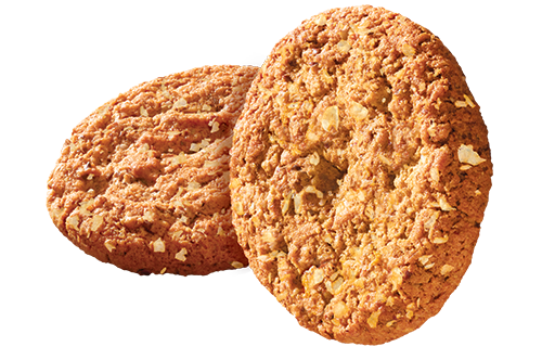 Two Oatmeal Cookies Clipart